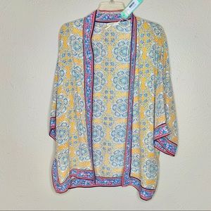 Max Studio for Stitch Fix Mustard Ilaria Open Kimono in Size Medium